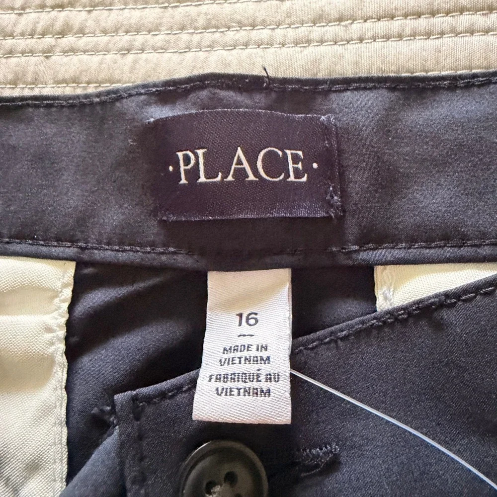 NWT The Children's Place Boys Navy Blue Quick Dry Wicking Shorts Size 16